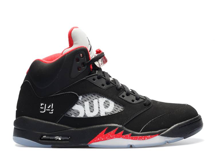 JORDAN RETRO 5 SUPR*ME ‘BLACK’