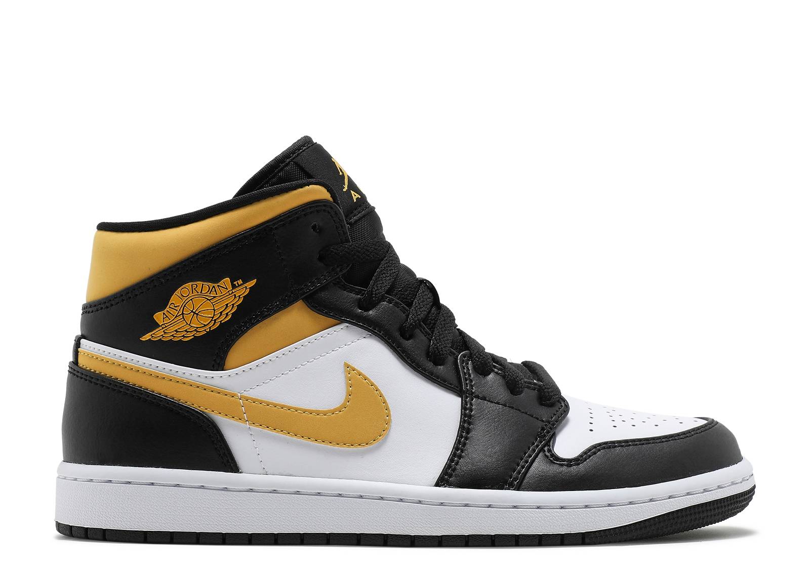 AIR JORDAN 1 MID ‘BLACK UNIVERSITY GOLD’