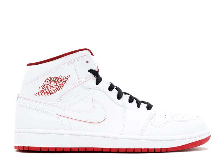 AIR JORDAN 1 MID ‘WHITE BLACK GYM RED’