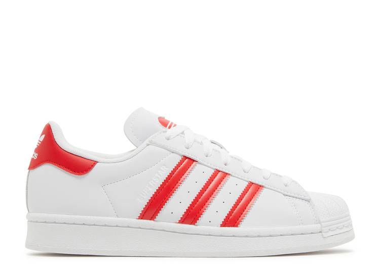 ADIDAS SUPERSTAR ‘WHITE VIVID RED’